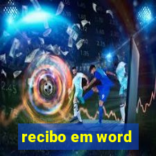 recibo em word